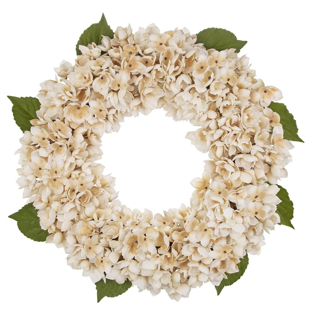 4706 Fall Wreaths for Front Door, 22 inch Autumn Wreath with Hydrangeas